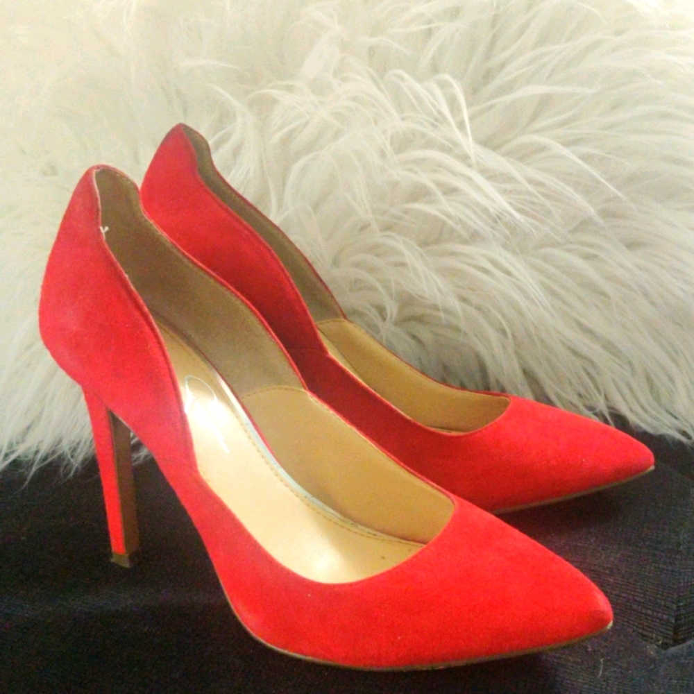 Red Jessica Simpson shoes